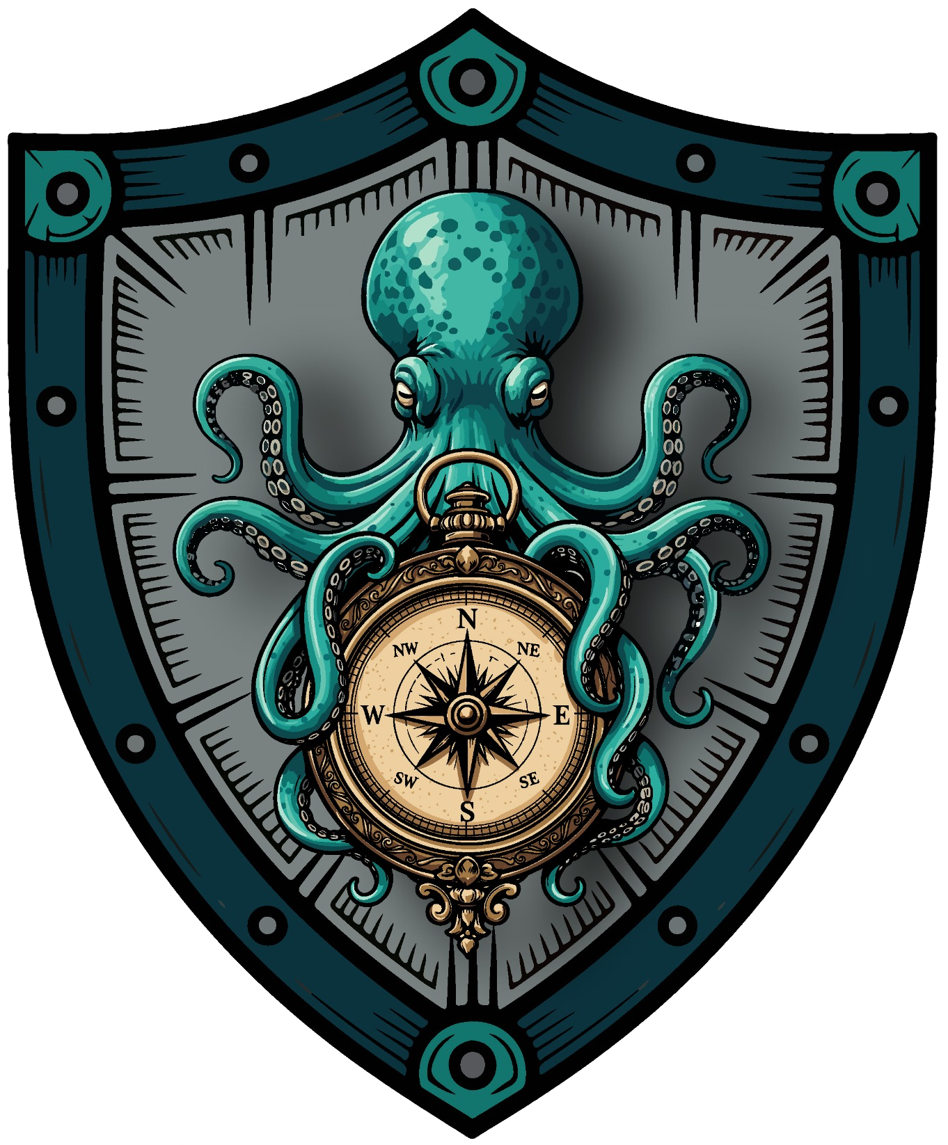 Symbolisms for Resilience shield and compass